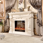 JUPITER, semineu electric clasic cu incalzire, 1200 MM, perfect pentru decorațiuni interioare 20 Semineu electric renascentist