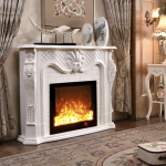 URANUS, semineu electric clasic cu incalzire, 1200 MM, perfect pentru decorațiuni interioare 24 Semineu electric renascentist