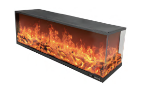 PARIS, semineu electric incorporabil cu 3 laturi, model B, perfect pentru decorațiuni interioare 7 Semineu electric incorporabil cu 3 laturi PARIS