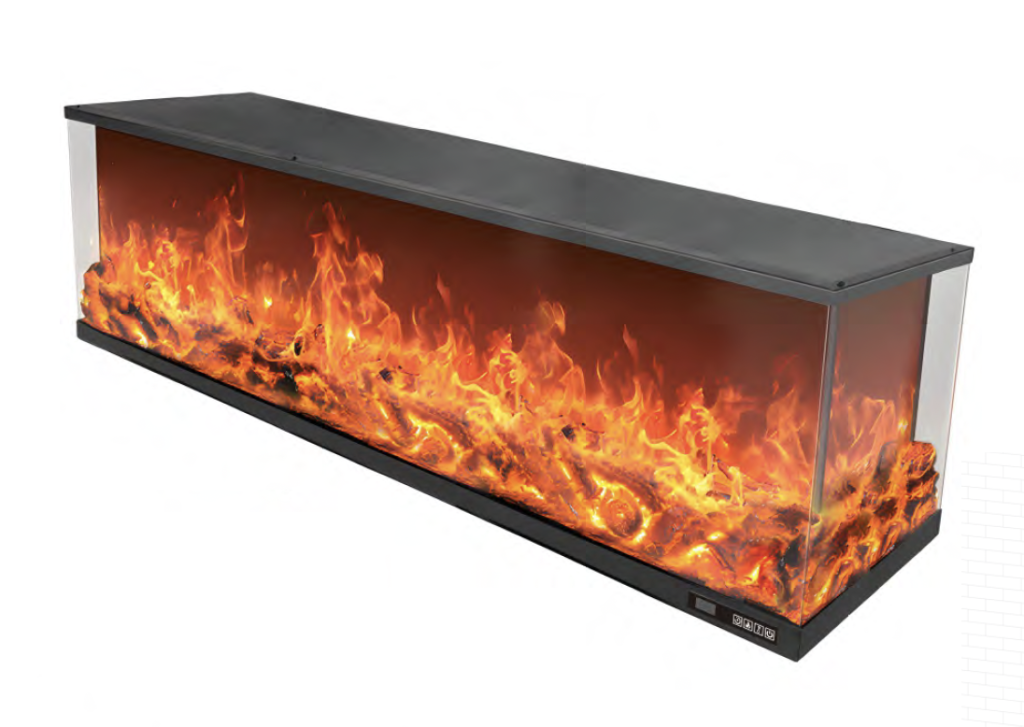 ROCA, semineu electric incorporabil cu 4 laturi, perfect pentru decorațiuni interioare 5 Semineu Electric Incorporabil ROCA