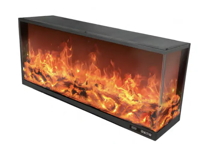 QUARTZ, semineu electric incorporabil cu 2 laturi, perfect pentru decorațiuni interioare 7 Semineu electric incorporabil QUARTZ