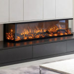 TANGO, semineu electric incorporabil cu 3 laturi, model A, perfect pentru decorațiuni interioare 16 Semineu electric incorporabil cu 3 laturi - model A