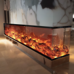 PARIS, semineu electric incorporabil cu 3 laturi, model B, perfect pentru decorațiuni interioare 16 Semineu electric incorporabil cu 3 laturi