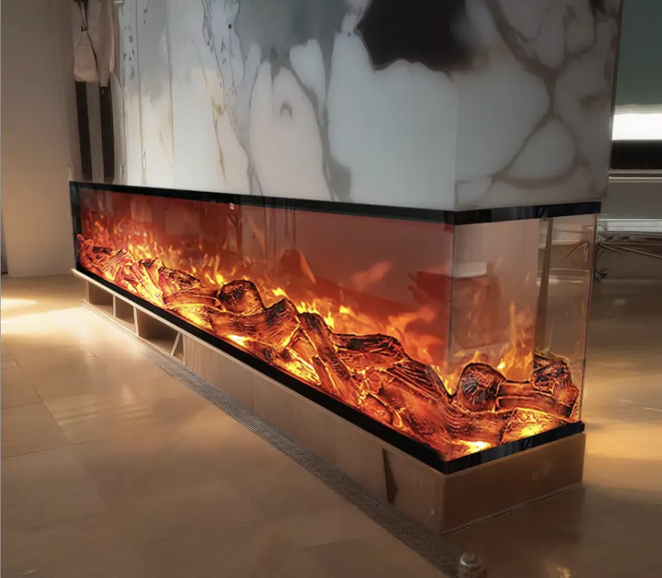 PARIS, semineu electric incorporabil cu 3 laturi, model B, perfect pentru decorațiuni interioare 26 Semineu Electric 3 sides model B