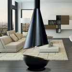 VAPOR Conic, semineu cu vapori de apa, 1 culoare, perfect pentru decorațiuni interioare 19 Semineu conic cu vapori de apa