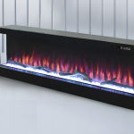 CORAL, semineu electric încorporabil, 6 culori, perfect pentru decorațiuni interioare 11 Semineu electric incorporabil - imita lemnul