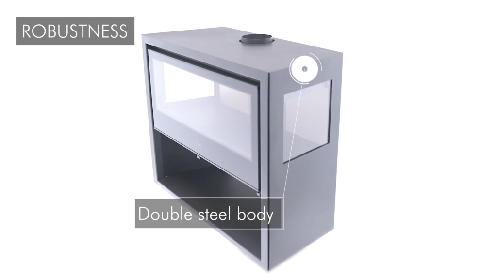 Semineu pe lemne ALLEGRO 3V