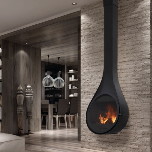 DROP, semineu pe lemne, 8.1 kW, perfect pentru decorațiuni interioare