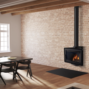 ANGLE, semineu pe lemne, 7.3 kW, perfect pentru decorațiuni interioare