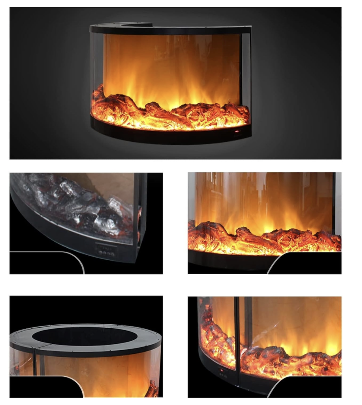 VENUS, semineu electric circular, 1 culoare, perfect pentru decorațiuni interioare 25 Screenshot 2025 10 13 at 11.41.20