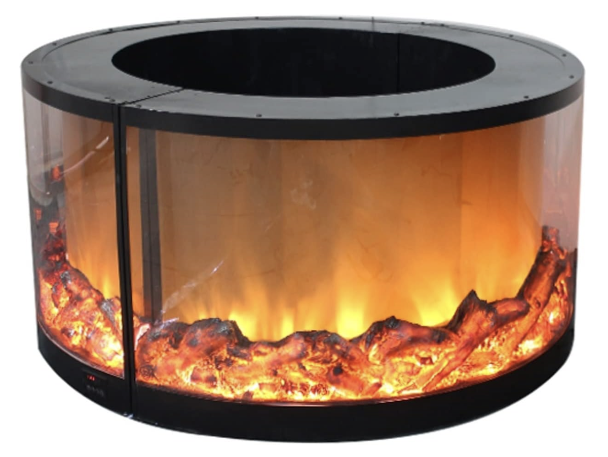 VENUS, semineu electric circular, 1 culoare, perfect pentru decorațiuni interioare 24 Semineu electric circular VENUS