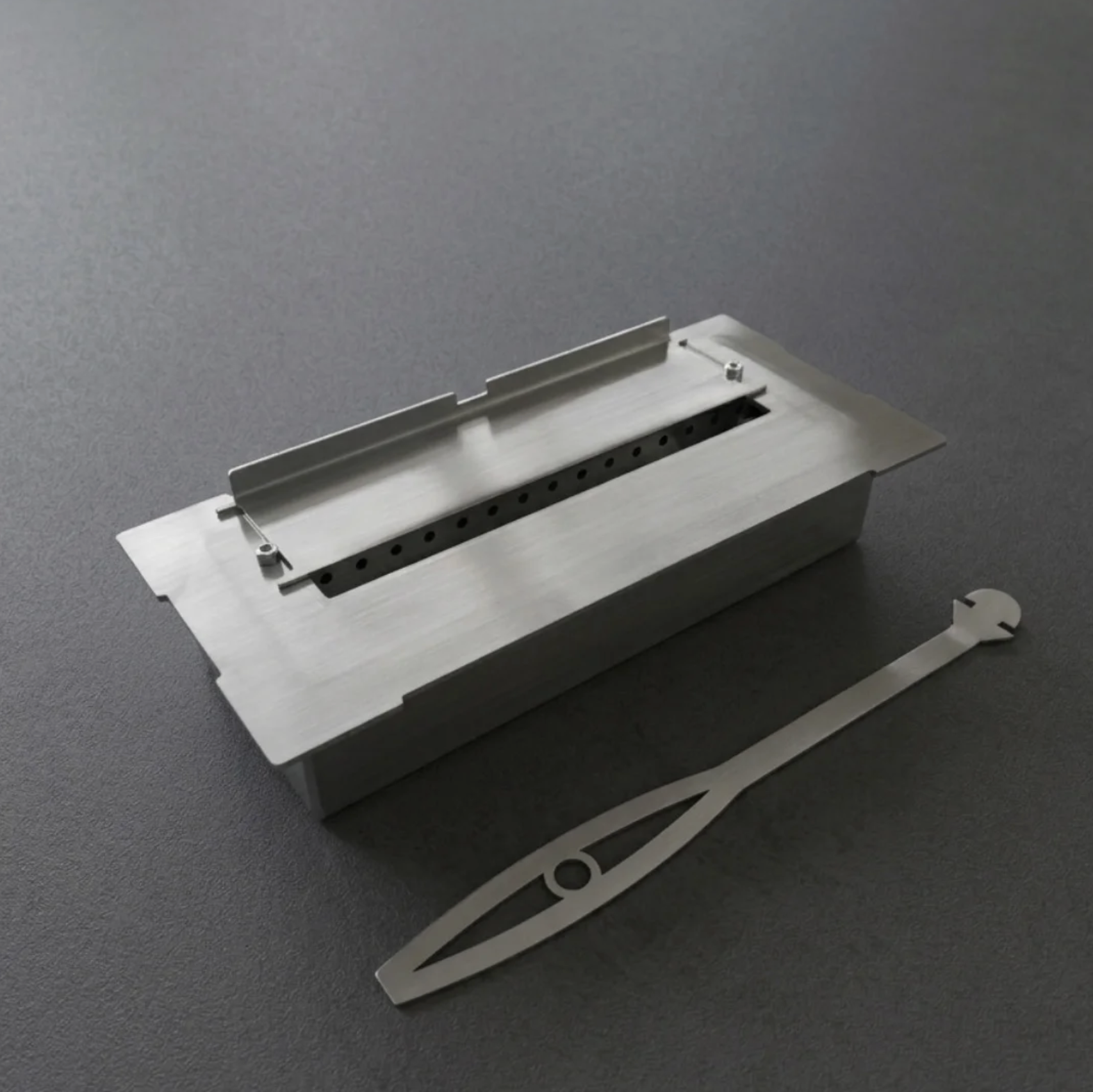 Trigon Flat, semineu cu bioetanol , model 85 cm, perfect pentru interior si exterior 175 Arzator Bioetanol inox v2