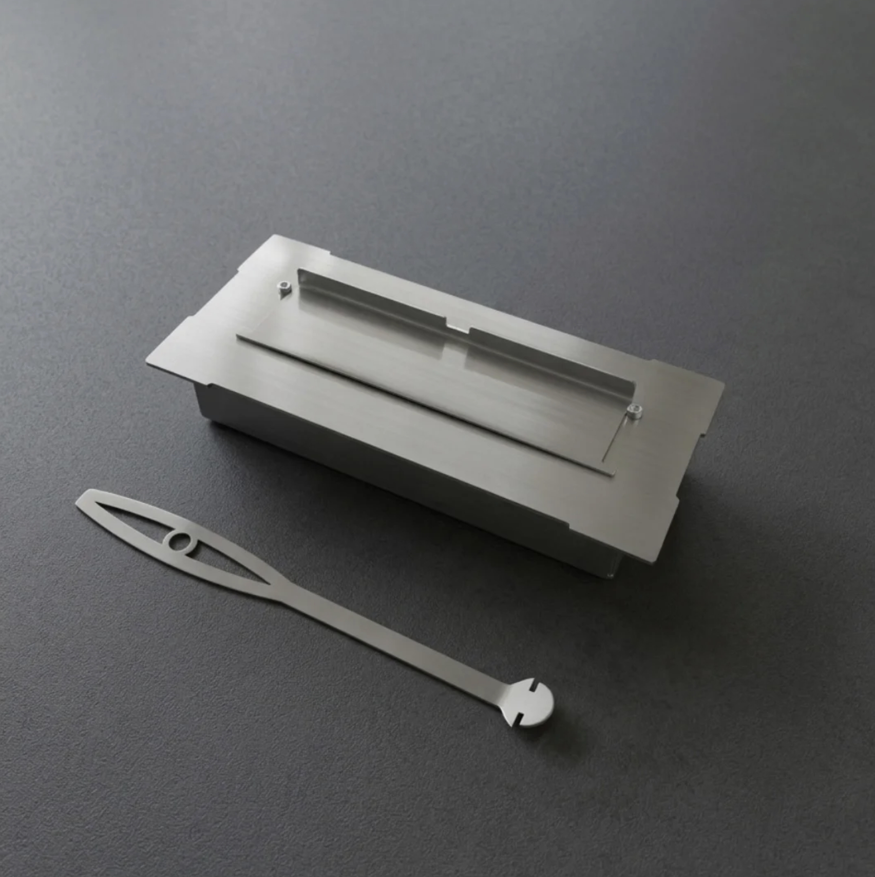 Trigon Flat, semineu cu bioetanol , model 85 cm, perfect pentru interior si exterior 177 Arzator Bioetanol inox v3