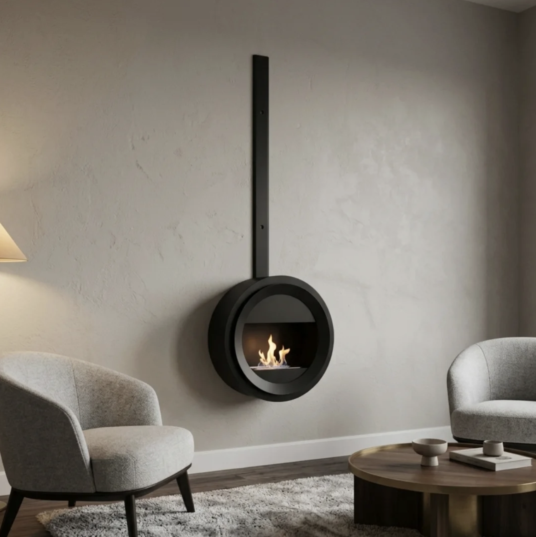 Infinity Round, semineu cu bioetanol , model 60 cm, perfect pentru interior si exterior 84 Infinity Round v5