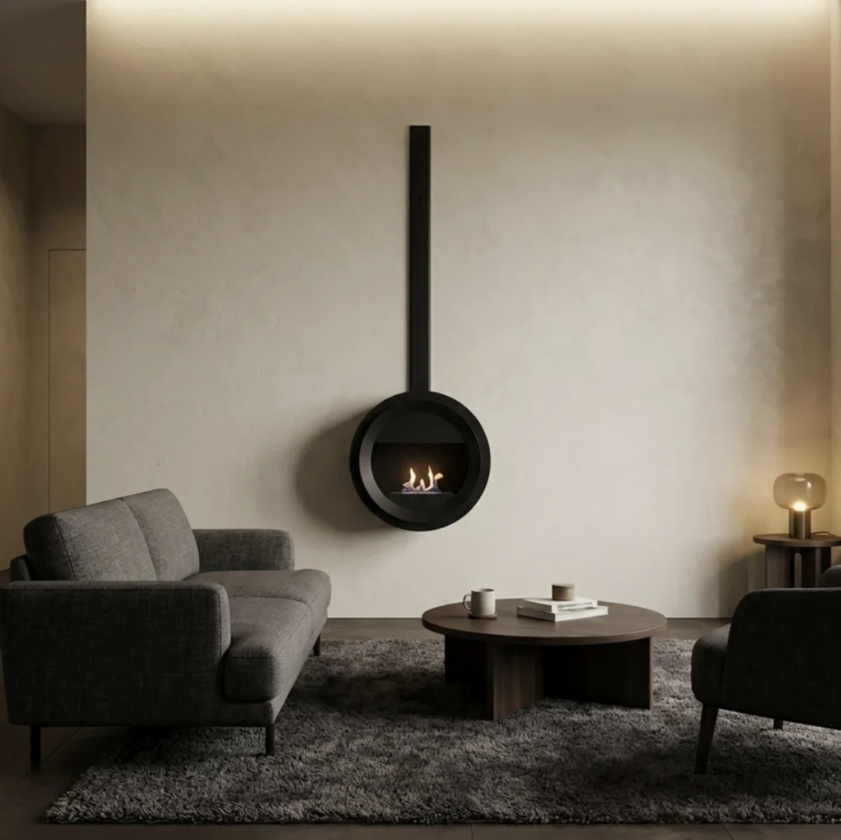 Infinity Round, semineu cu bioetanol , model 60 cm, perfect pentru interior si exterior 85 Infinity Round v6