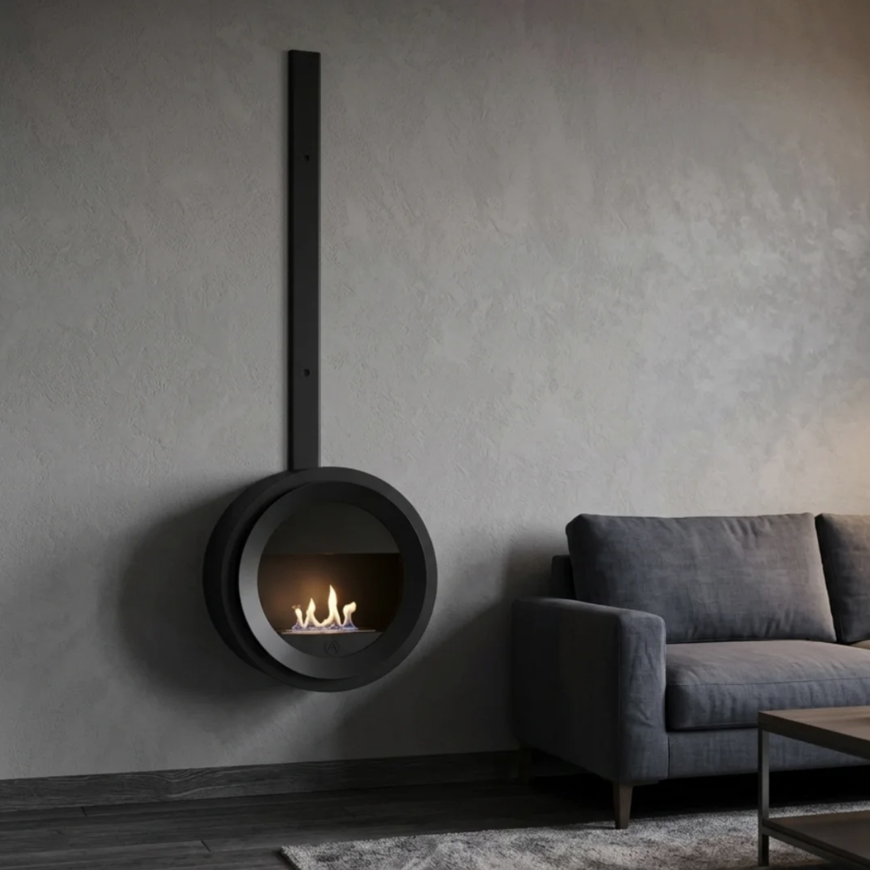 Infinity Round, semineu cu bioetanol , model 60 cm, perfect pentru interior si exterior 87 Infinity Round v8