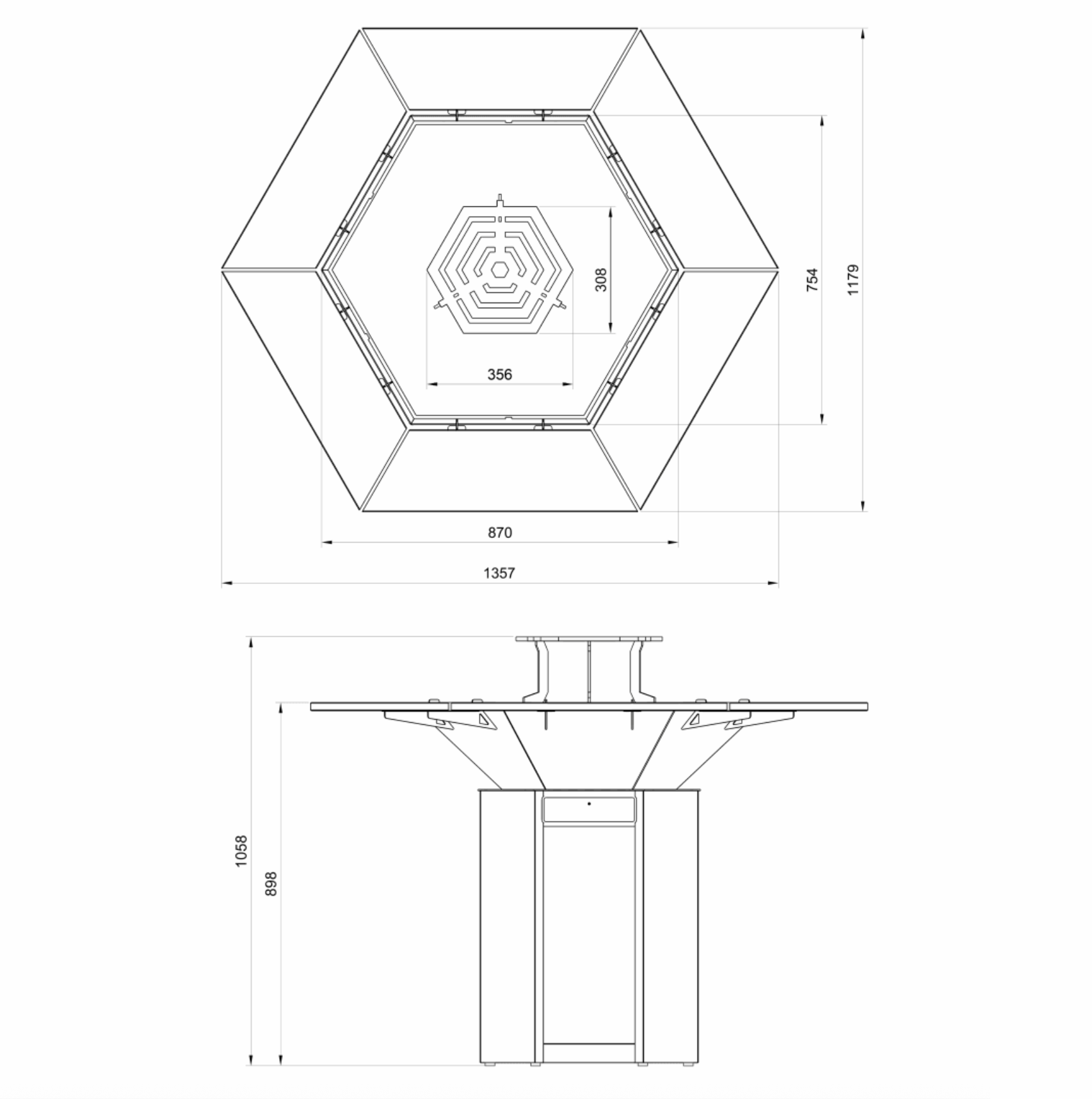 HEX 75, plita pentru gradina, perfect pentru terase si gradini 51 Outdoor HEX v10 1