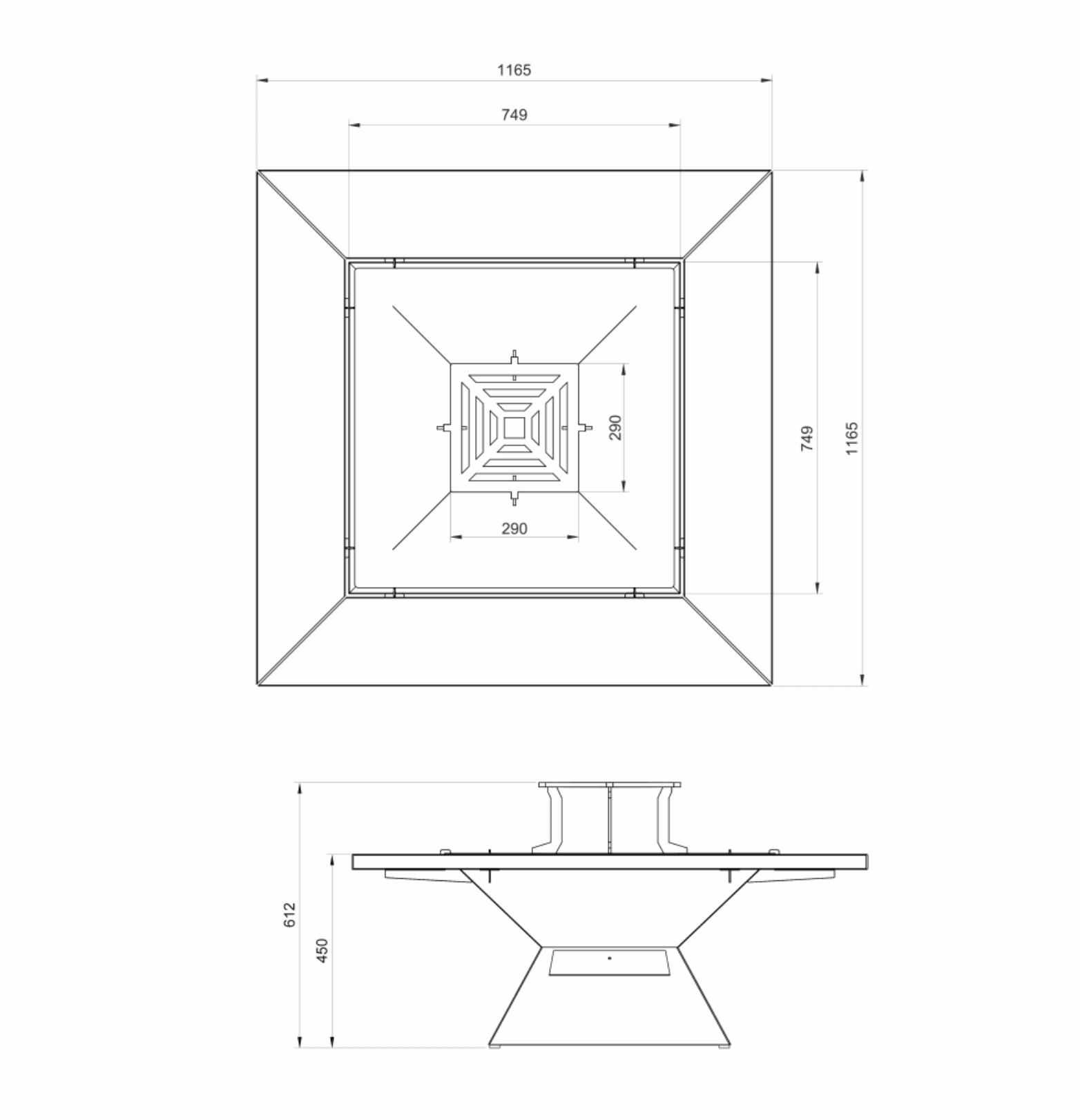 LOUNGE QUAD 75, plita pentru gradina, perfect pentru terase si gradini 270 Outdoor LOUNGE QUAD v13