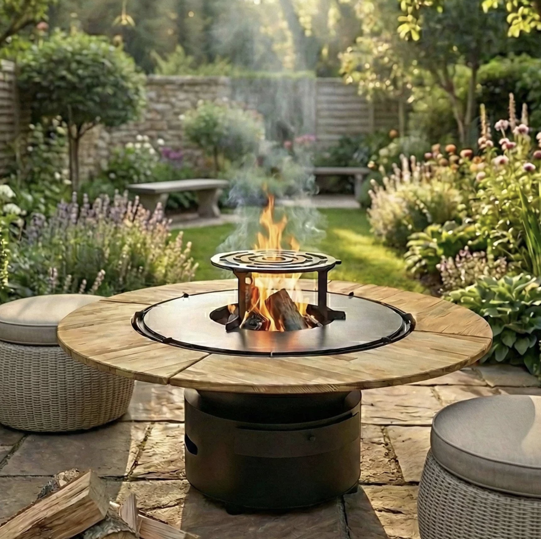 LOUNGE ROUND 75, plita pentru gradina, perfect pentru terase si gradini 199 Outdoor LOUNGE ROUND v1
