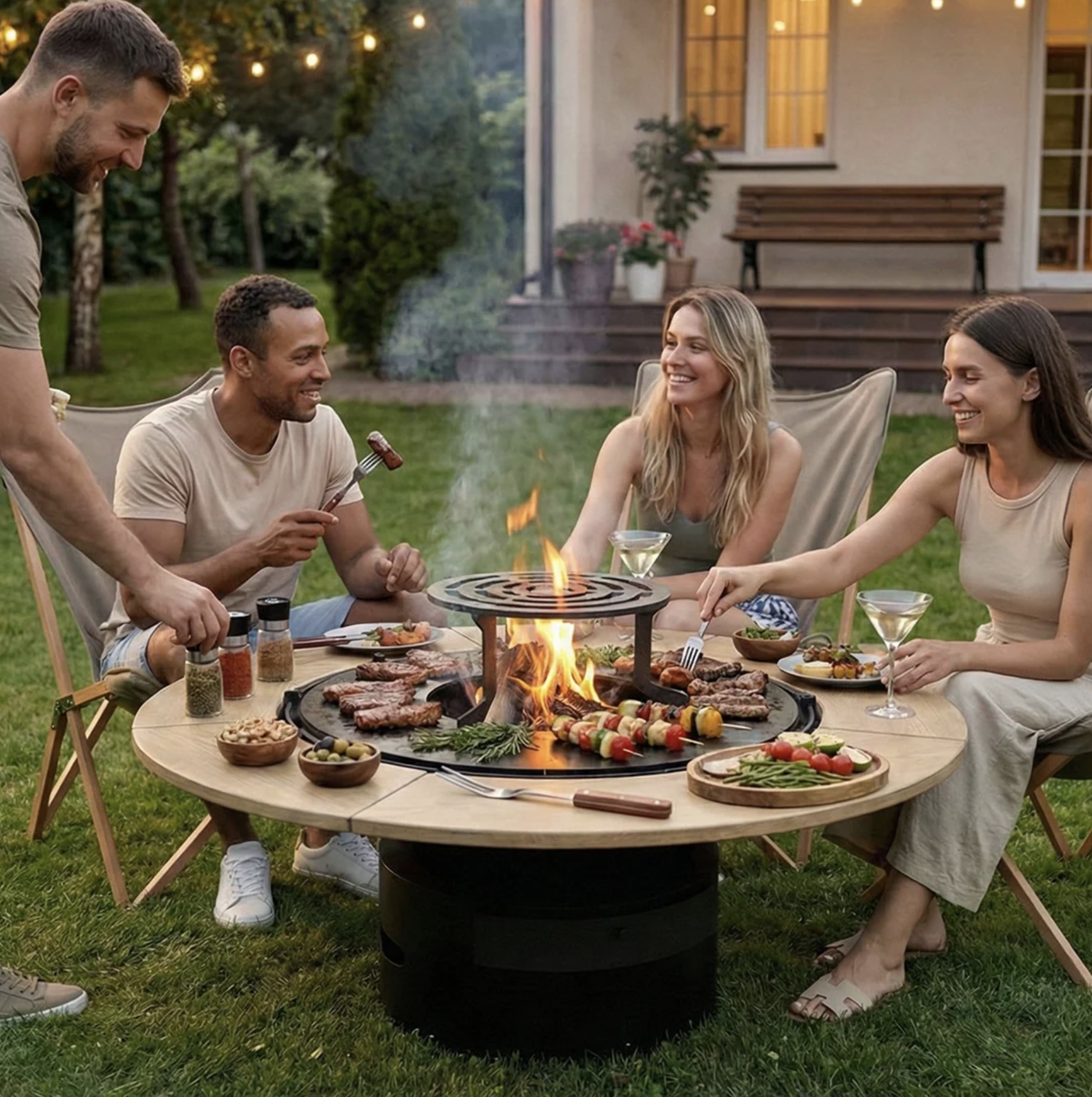 LOUNGE ROUND 75, plita pentru gradina, perfect pentru terase si gradini 200 Outdoor LOUNGE ROUND v2