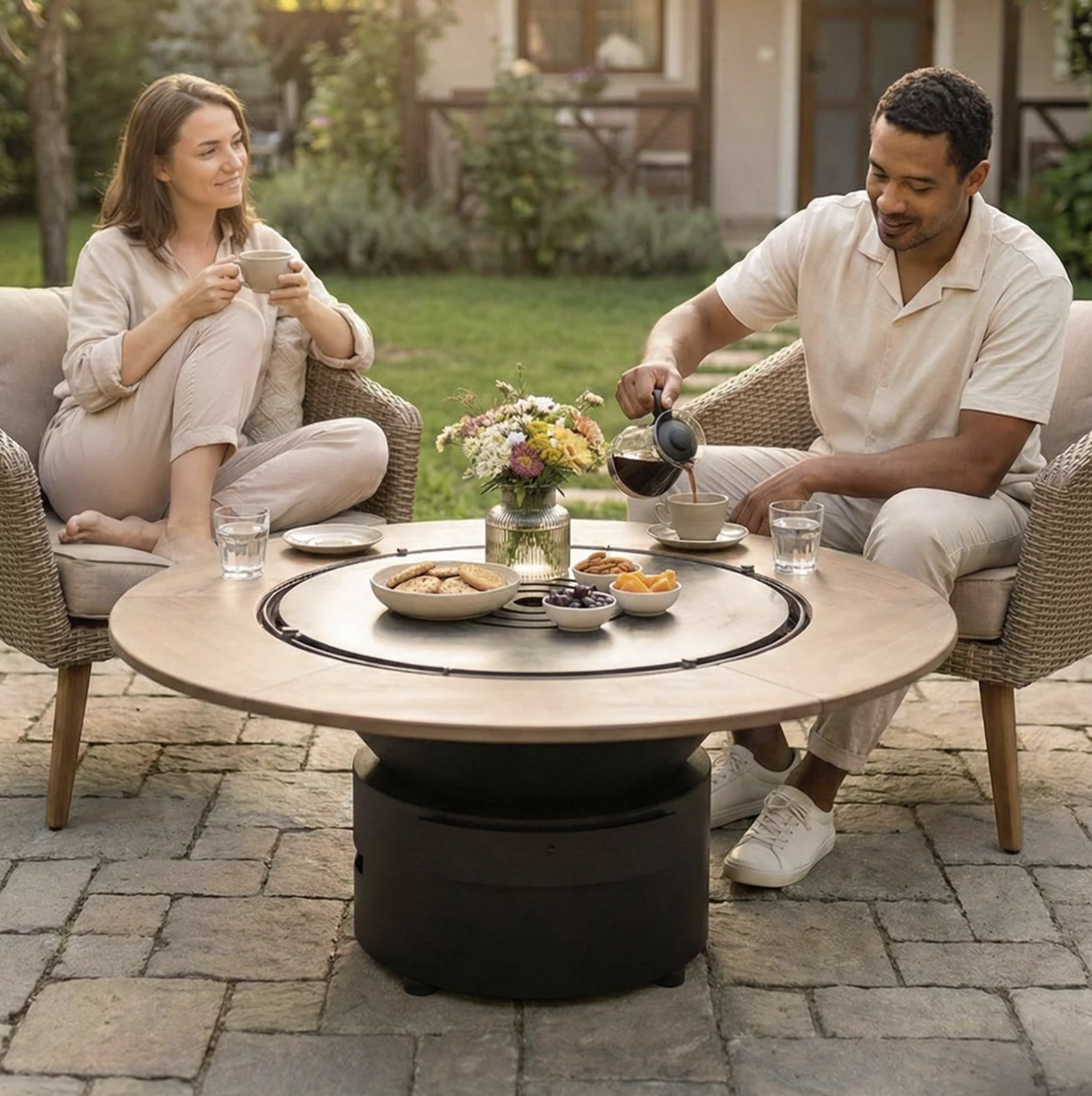 LOUNGE ROUND 75, plita pentru gradina, perfect pentru terase si gradini 204 Outdoor LOUNGE ROUND v6