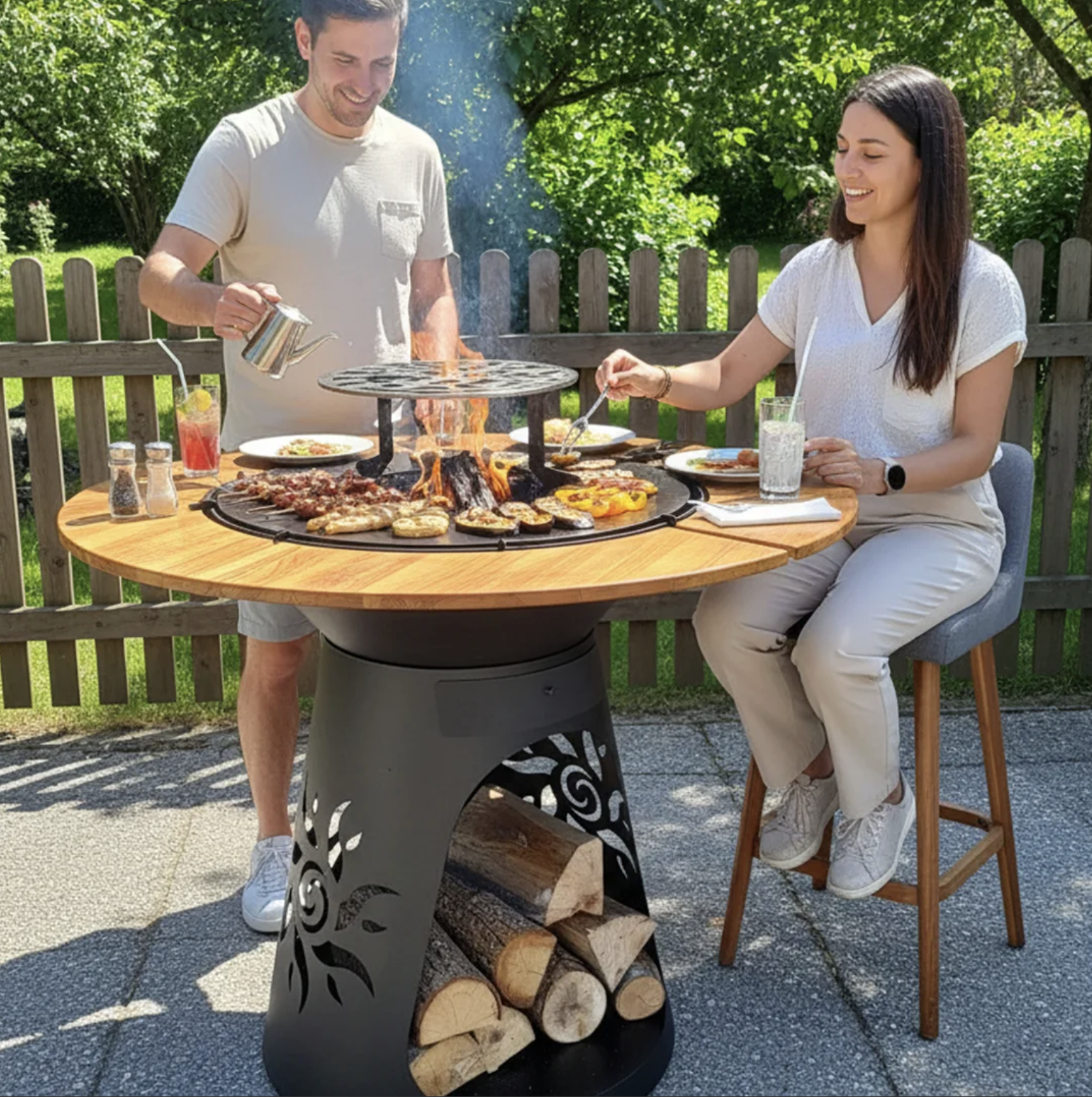 ROUND 75, plita pentru gradina, perfect pentru terase si gradini 3 Outdoor ROUND v2