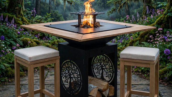 OUTDOOR enchanted forest fire table